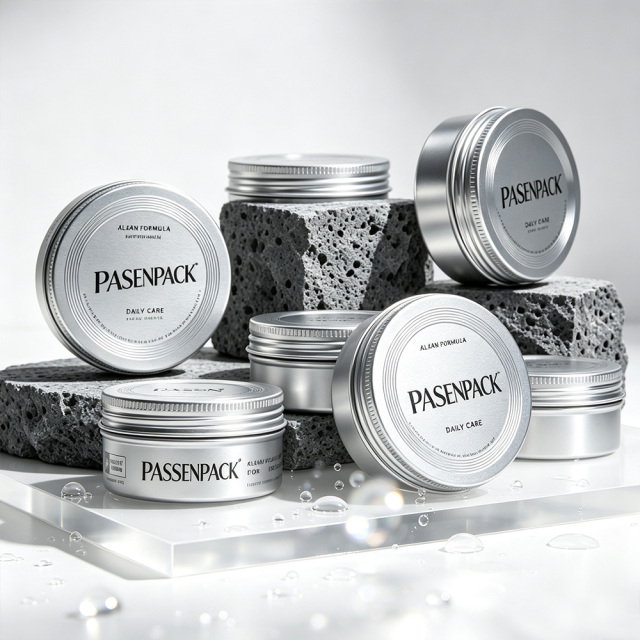 Aluminum Tin Box Cosmetic Packaging Empty Metal Jar for Hair Paste Beauty Cream Ointment Storage