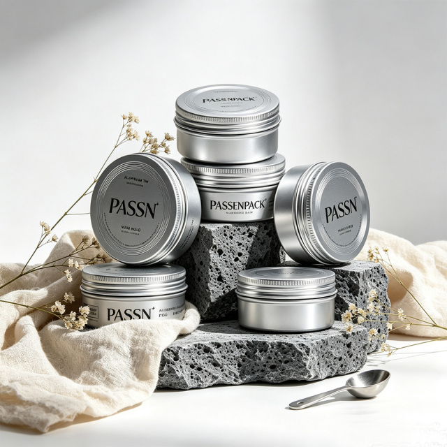 Aluminum Tin Box Cosmetic Packaging Empty Metal Jar for Hair Paste Beauty Cream Ointment Storage