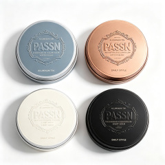 Aluminum Jar for Cosmetic Cream Hair Pomade Packaging Free Sample Available