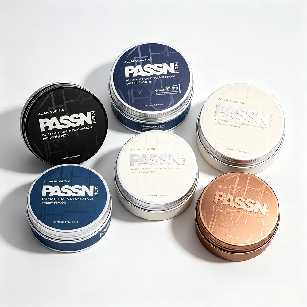 Aluminum Jar for Cosmetic Cream Hair Pomade Packaging Free Sample Available