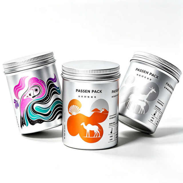 50ml 100ml 200ml 300ml 500ml Food Compliance Certified Aluminum Canister Aluminum Jar Dustproof Tea Coffee Herbal Medicine Jar