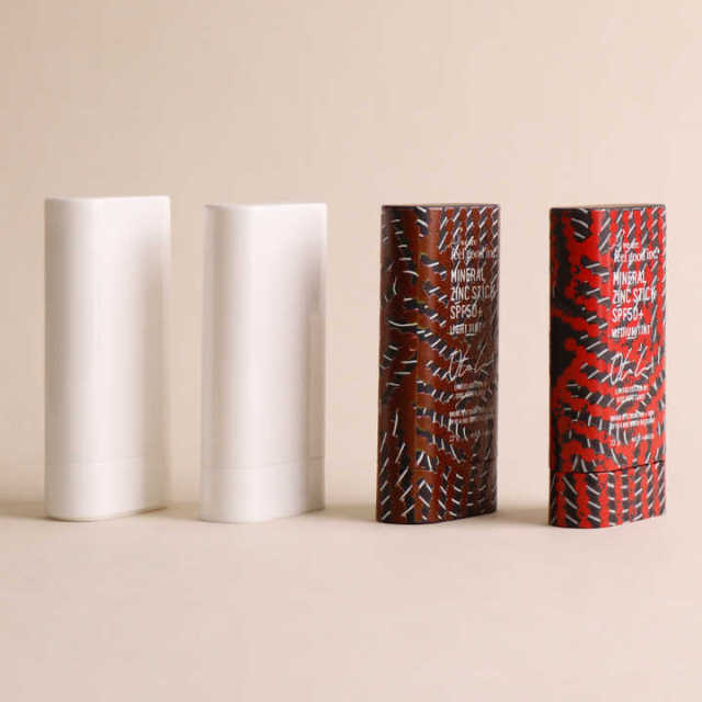 Twist up Plastic Deodorant Tube Stick Lip Balm Bottle Sunscreen Cream Cosmetic Stick Bottle