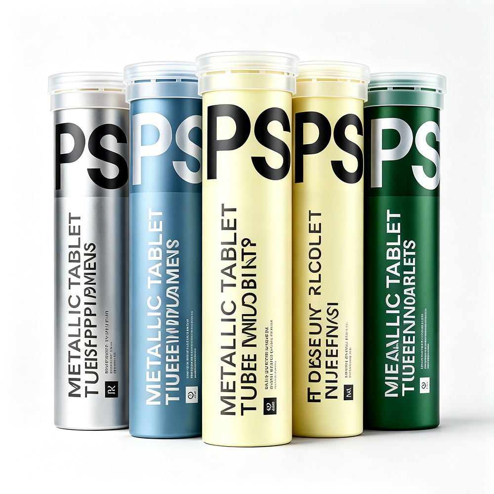 Aluminum Effervescent Tablet Tube Moisture Proof Aluminum Packaging Tube for Effervescent Tablets