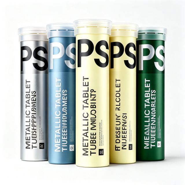 Aluminum Effervescent Tablet Tube Moisture Proof Aluminum Packaging Tube for Effervescent Tablets