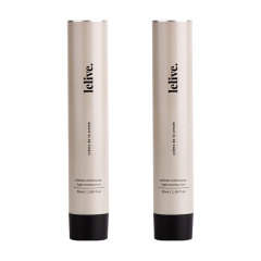 Custom Colorful Cosmetic Packaging Soft Empty Bb Hand Cream Eco-friendly Metal Cosmetic Tube