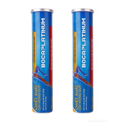 Empty Aluminum Effervescent Tube With Desiccant Cap for Dietary Supplement Tablets