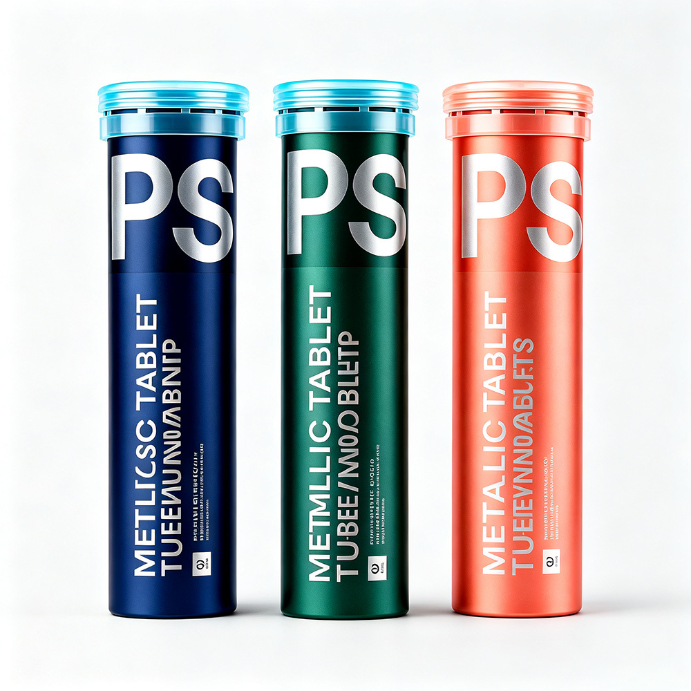 Aluminum Effervescent Tablet Tube Moisture Proof Aluminum Packaging Tube for Effervescent Tablets