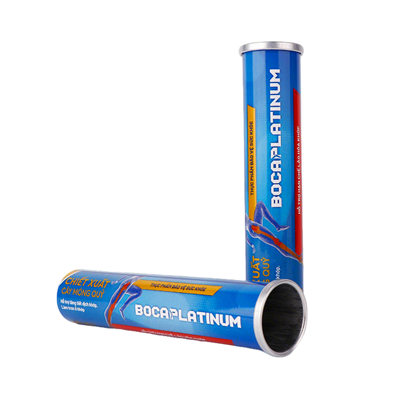 Empty Aluminum Effervescent Tube With Desiccant Cap for Dietary Supplement Tablets