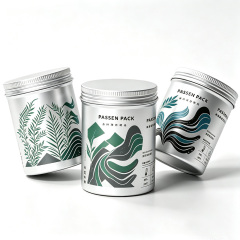 50ml 100ml 200ml 300ml 500ml Food Compliance Certified Aluminum Canister Aluminum Jar Dustproof Tea Coffee Herbal Medicine Jar