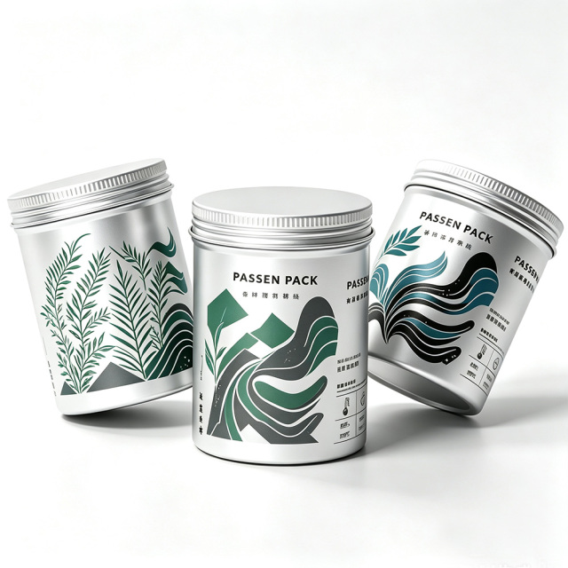 50ml 100ml 200ml 300ml 500ml Food Compliance Certified Aluminum Canister Aluminum Jar Dustproof Tea Coffee Herbal Medicine Jar