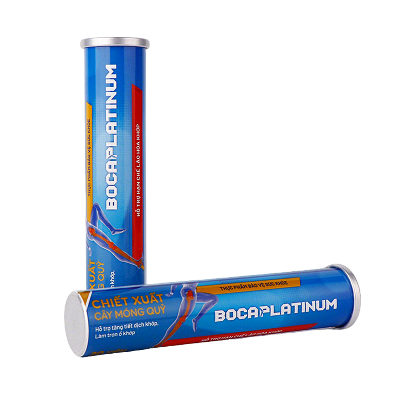 Empty Aluminum Effervescent Tube With Desiccant Cap for Dietary Supplement Tablets