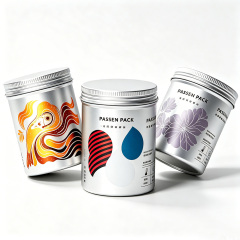 50ml 100ml 200ml 300ml 500ml Food Compliance Certified Aluminum Canister Aluminum Jar Dustproof Tea Coffee Herbal Medicine Jar