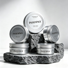 Aluminum Tin Box Cosmetic Packaging Empty Metal Jar for Hair Paste Beauty Cream Ointment Storage