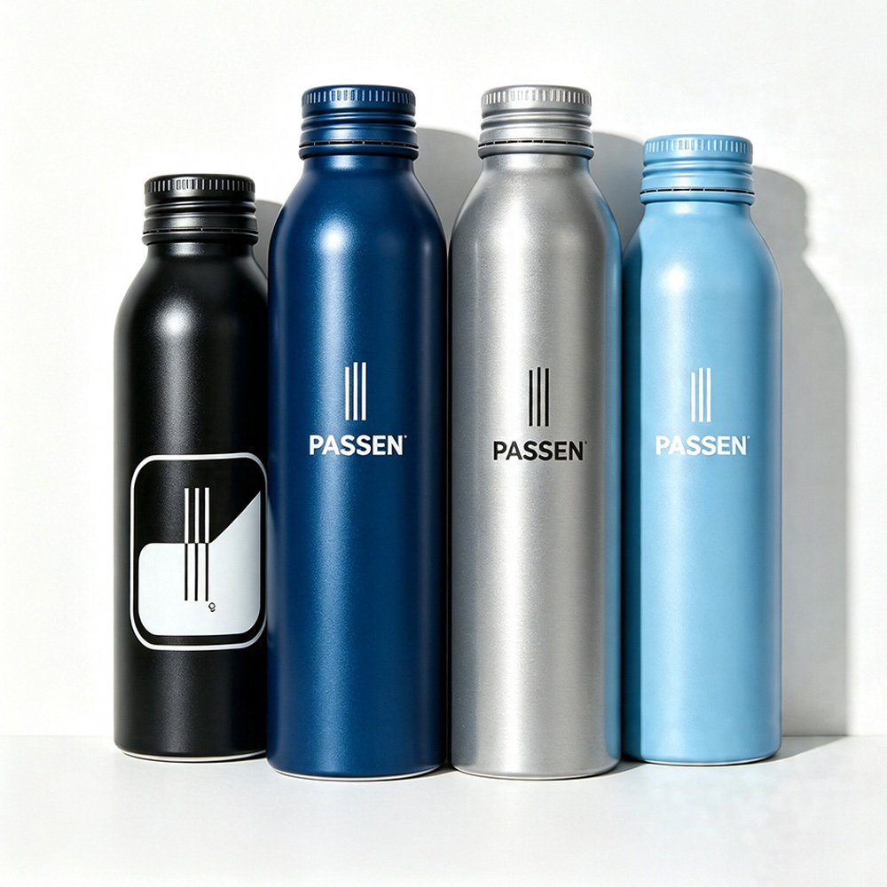 100ml 200ml 250ml 300ml 500ml Wide Mouth Aluminum Drink Bottle Easy Filling for Fresh Juice Beverage Packing