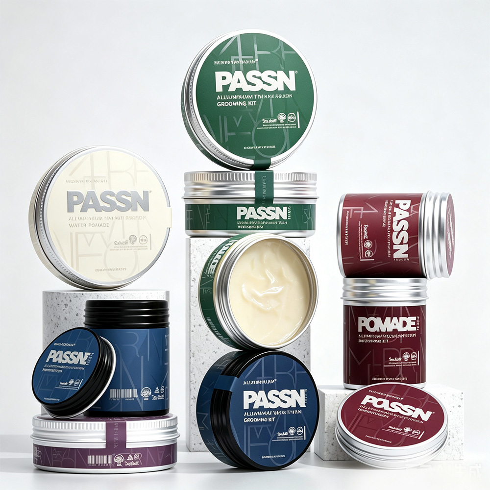 Aluminum Jar for Cosmetic Cream Hair Pomade Packaging Free Sample Available