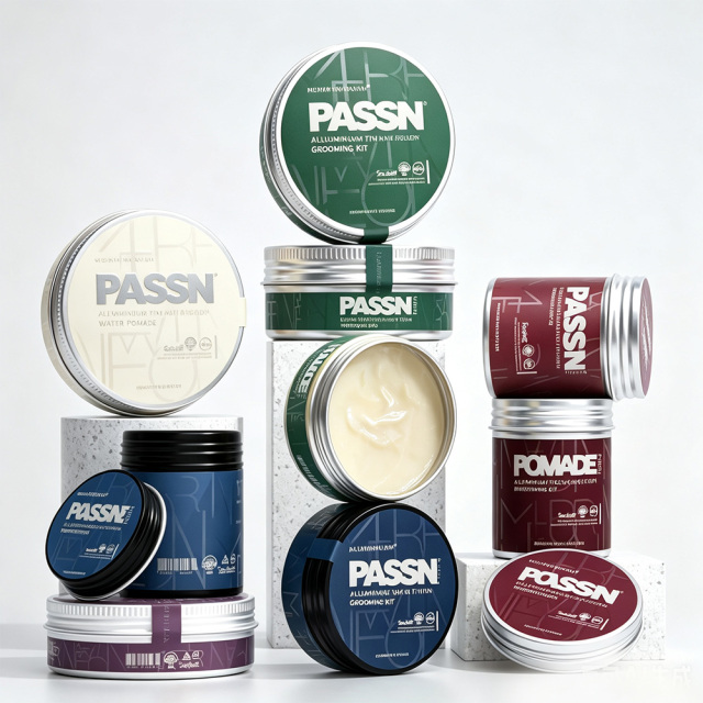 Aluminum Jar for Cosmetic Cream Hair Pomade Packaging Free Sample Available