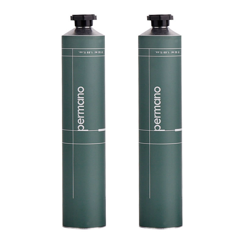 50ml 100ml 150m 200ml Green Matte Aluminum Soft Tube Packaging Hand Cream Tube with Plastic Cap