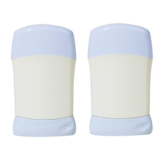 Round Twist up Salve Plastic Deodorant Tube 15g 30g 50g 75g White Portable Empty Plastic Deodorant Stick Container