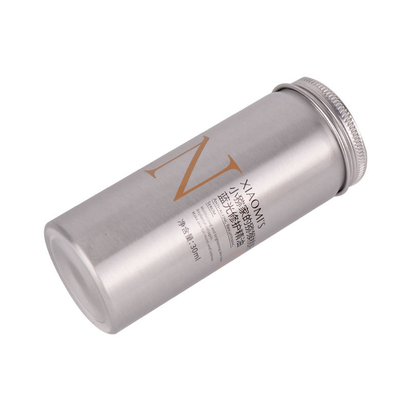 Wholesale Custom Color Metal Container Packaging Round Aluminum Can Tin Silver Aluminum Jar with Lid