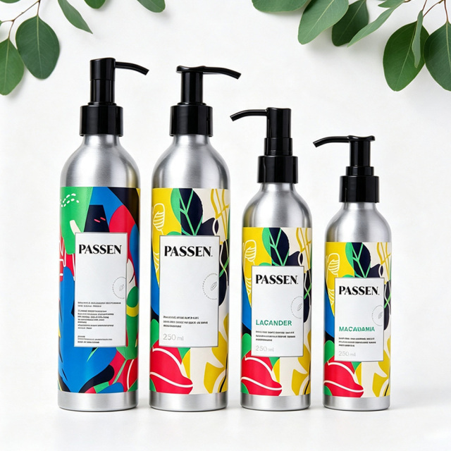 Eco Friendly Cosmetic Aluminum Bottle for Hotel Sustainable Lotion Packaging Free Design Free Sample