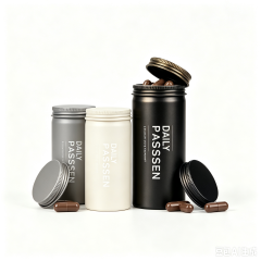 100ml 200ml 300ml 500ml Food Grade Aluminum Jar Custom Aluminum Can for Snack Packaging