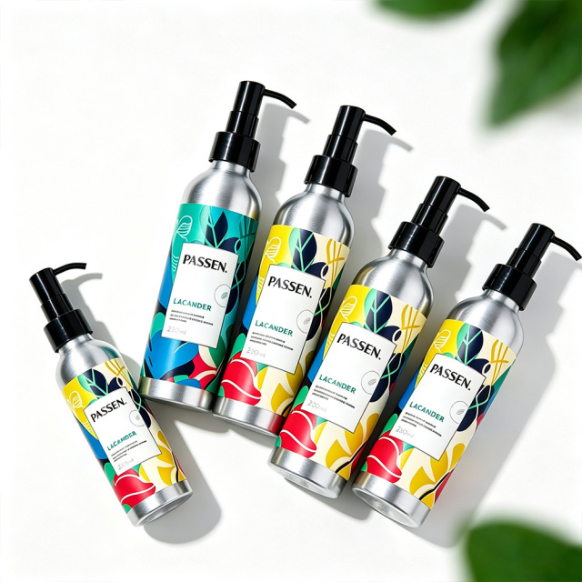Eco Friendly Cosmetic Aluminum Bottle for Hotel Sustainable Lotion Packaging Free Design Free Sample