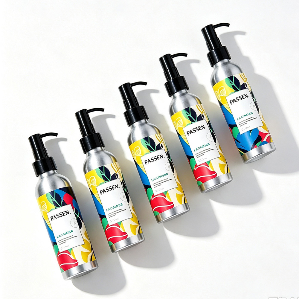 Eco Friendly Cosmetic Aluminum Bottle for Hotel Sustainable Lotion Packaging Free Design Free Sample