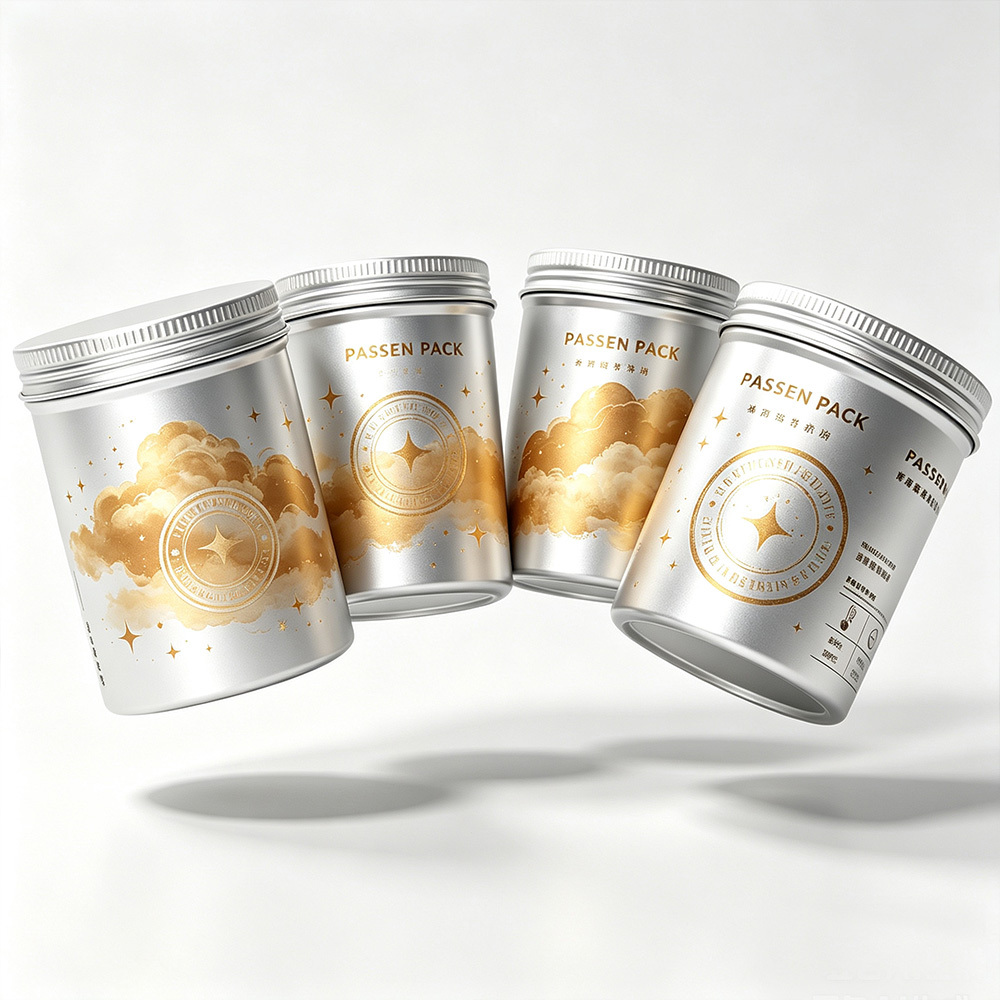 50ml 100ml 200ml 300ml 500ml Standard Food Certificate Aluminum Canister Aluminum Jar Moisture Proof Tea Coffee Medicine Can