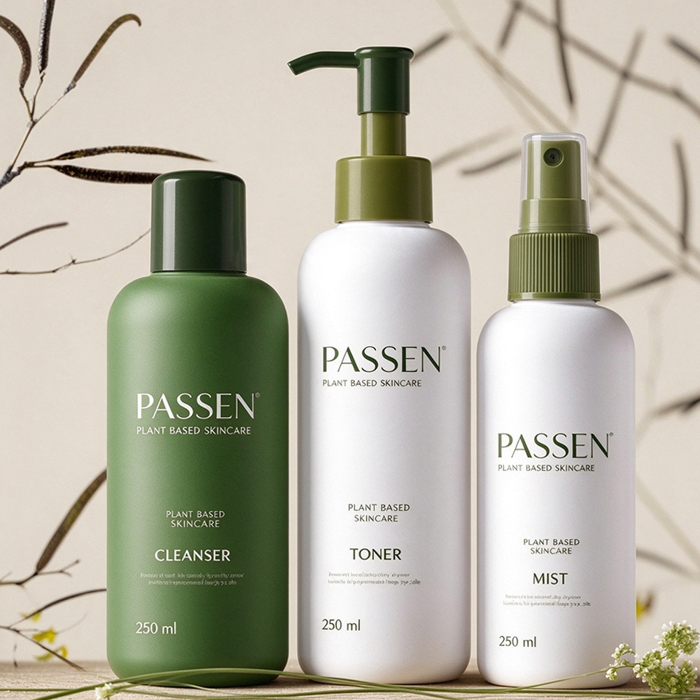 Eco Pcr Recycled Pet Plastic Bottle Sustainable Concept Free Sample for Organic Beauty Packaging