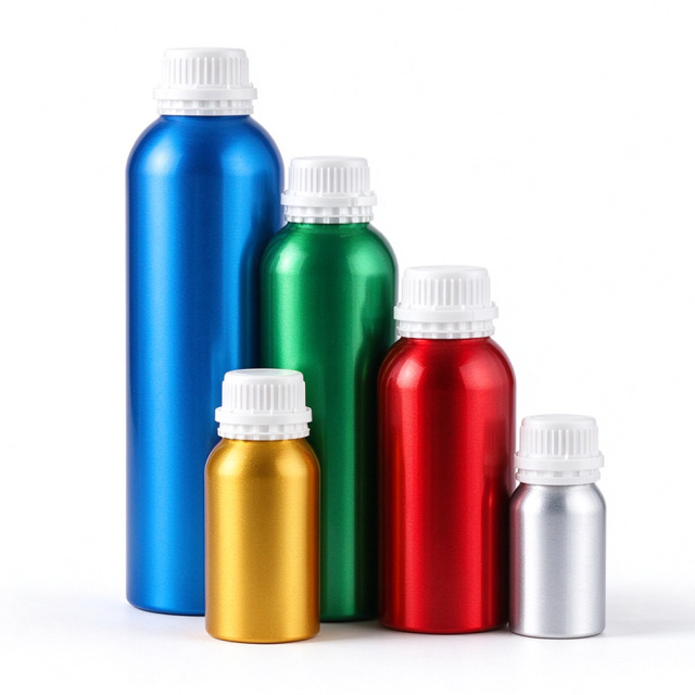 Multi Color Optional Aluminum Essential Oil Bottle Free Sample Free Design for Floral Hydrosol Storage