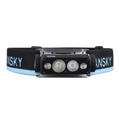 1400-Lumen Rechargeable Headlamp with Spot, Flood & Red Light