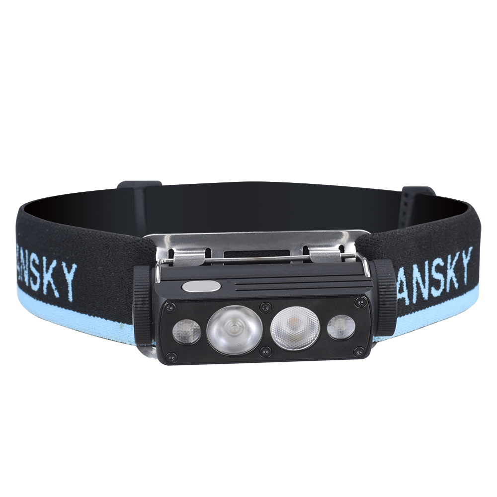 1400-Lumen Rechargeable Headlamp with Spot, Flood & Red Light
