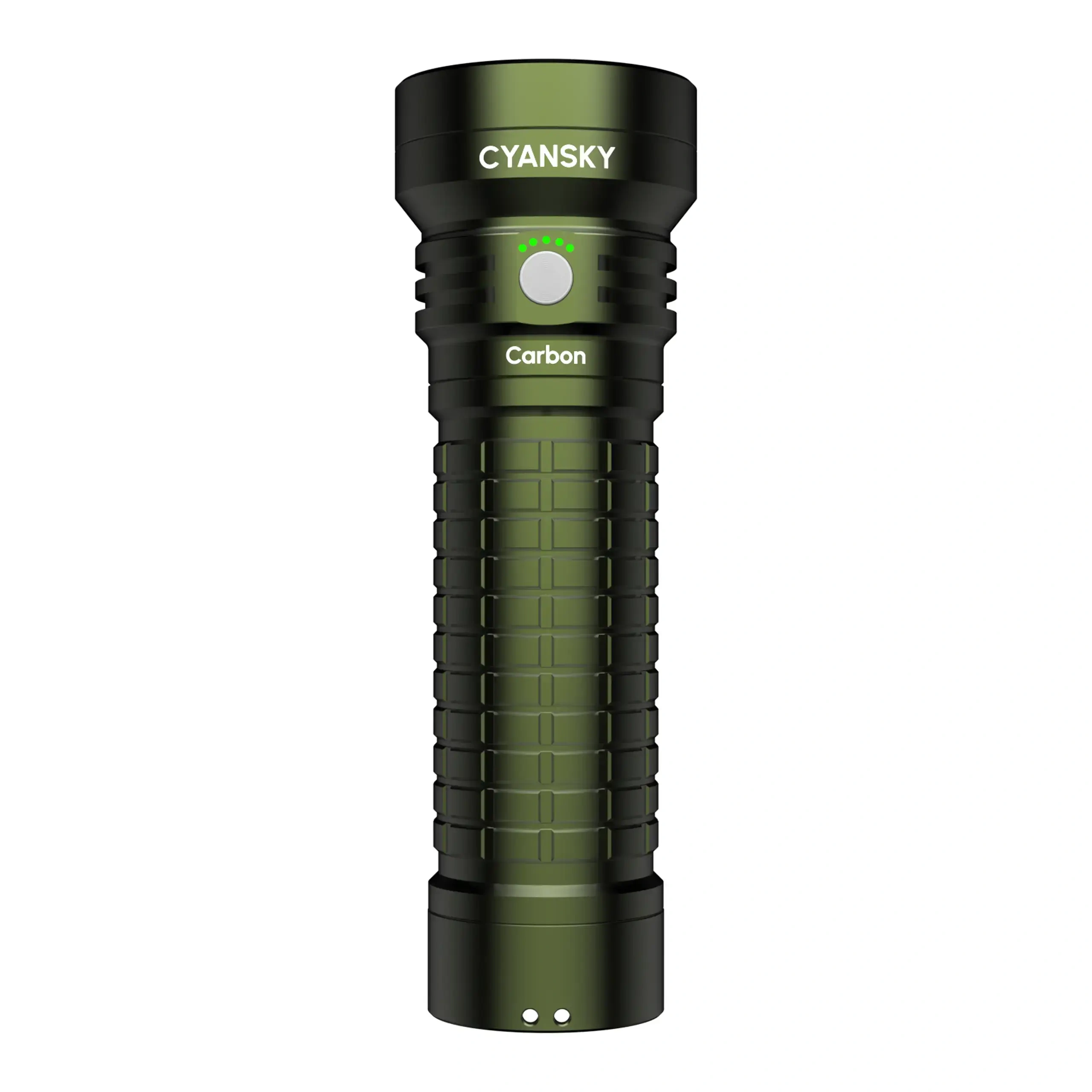 2000 Lumens No Dimming No Overheating LiFePO4 Rechargeable Searching Flashlight Carbon