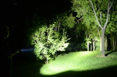 2000 Lumens No Dimming No Overheating LiFePO4 Rechargeable Searching Flashlight Carbon