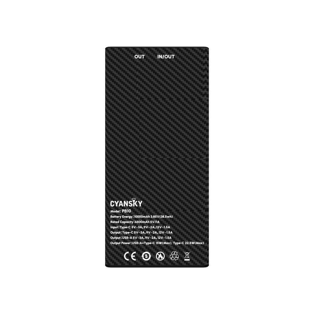 10000mAh Ultra Lightweight Carbon Fiber Power Bank PB10