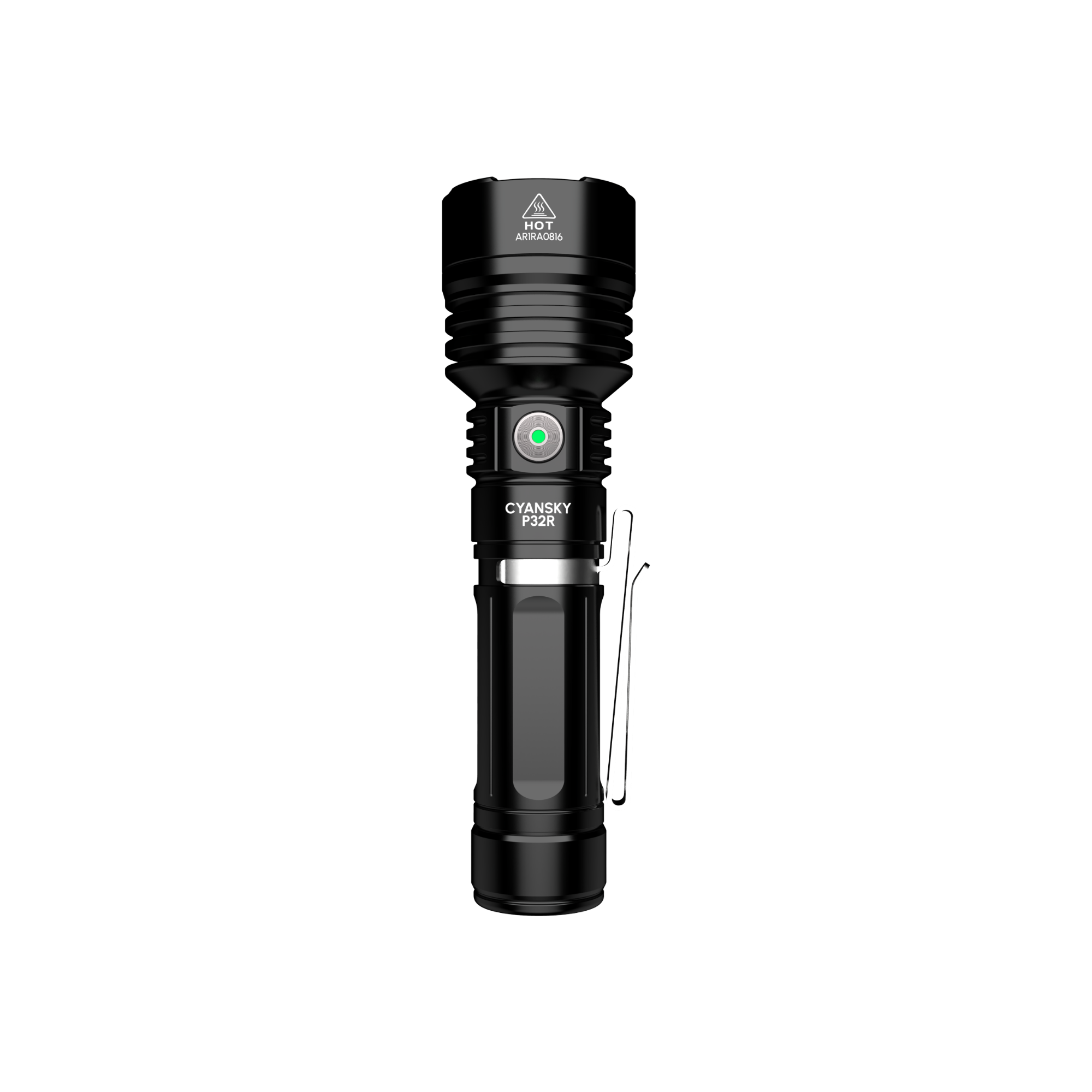 3000 Lumens 650m Palm-sized Rechargeable Searching Flashlight P32R