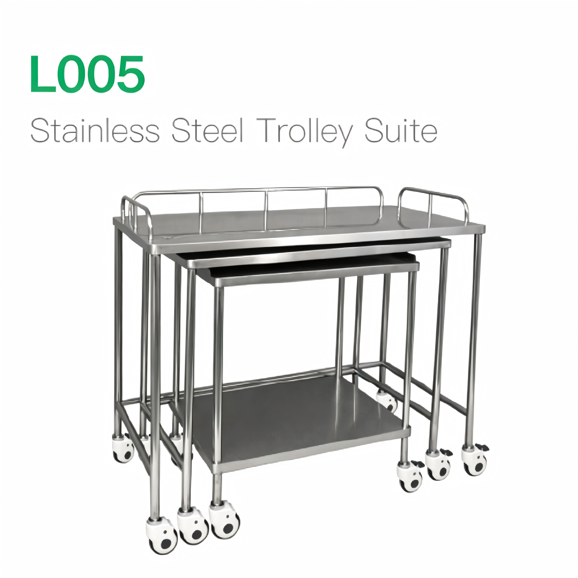 Stainless Steel Trolley Suite