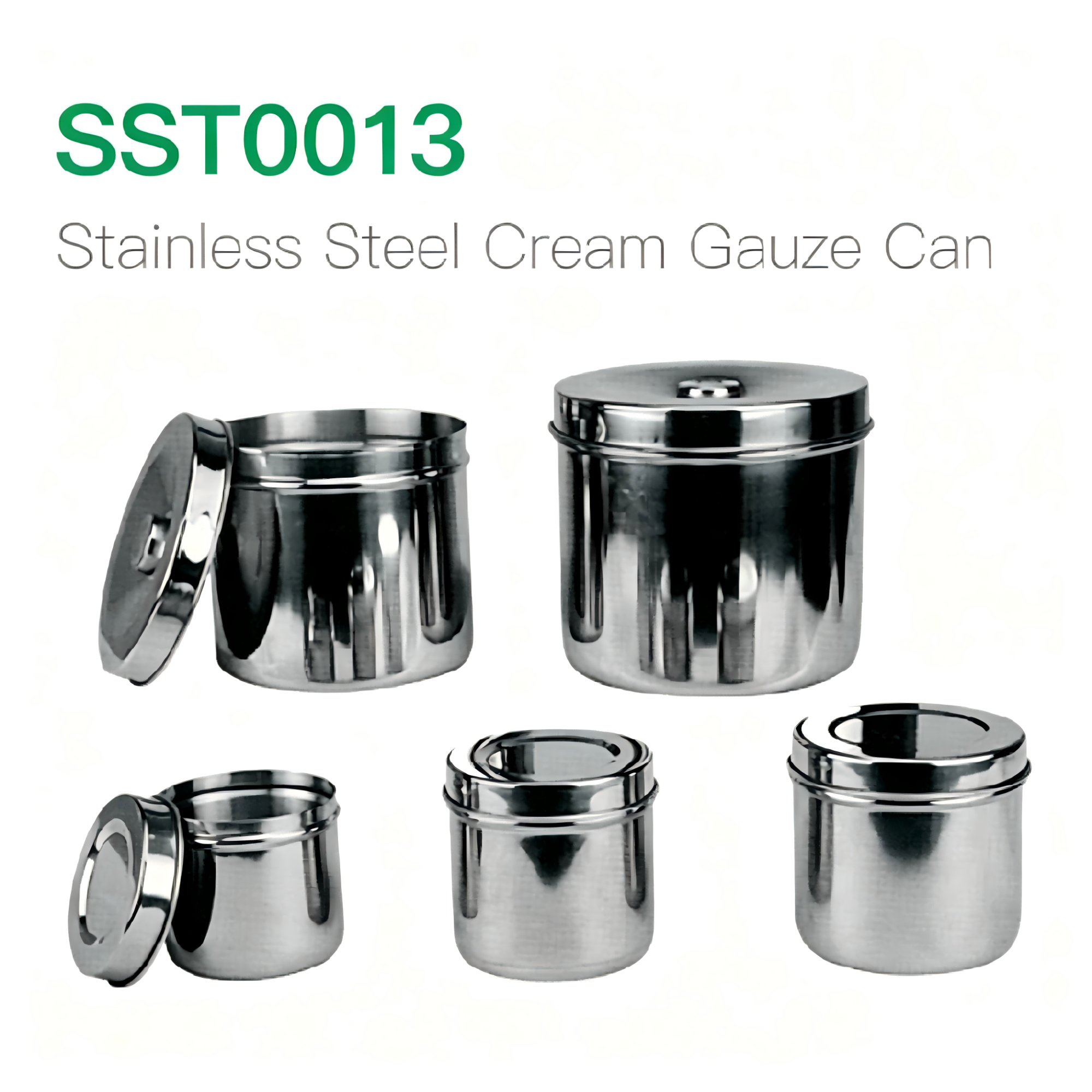 Stainlees Steel Cream Gauze Can