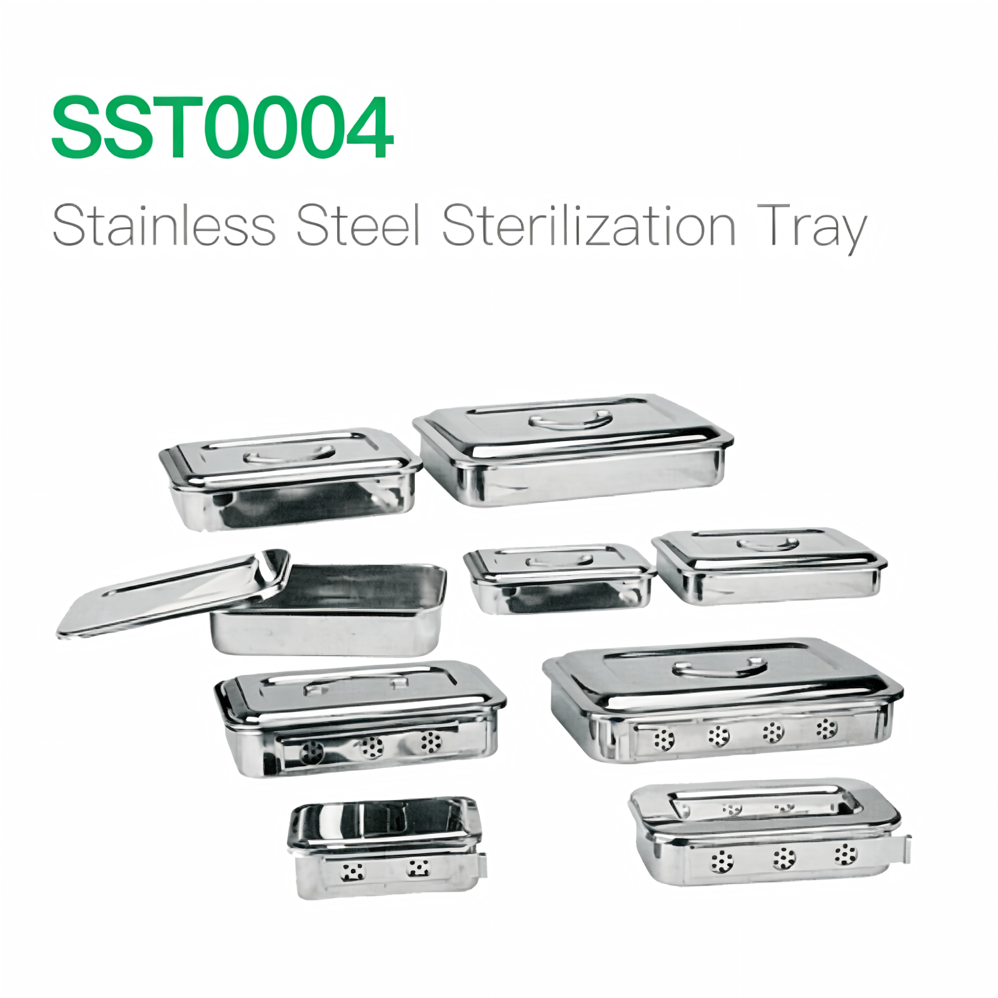 Stainlees Steel Sterilization Tray