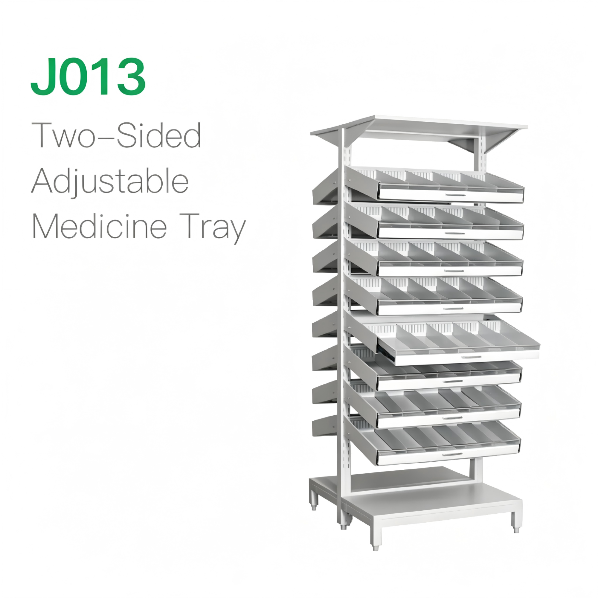 Two-sided Adjustable Medicine Tray