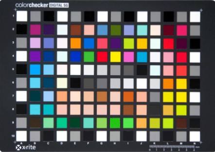 X-Rite Digital ColorChecker SG &mdash; 140-patch semi-gloss chart with grey surround ring