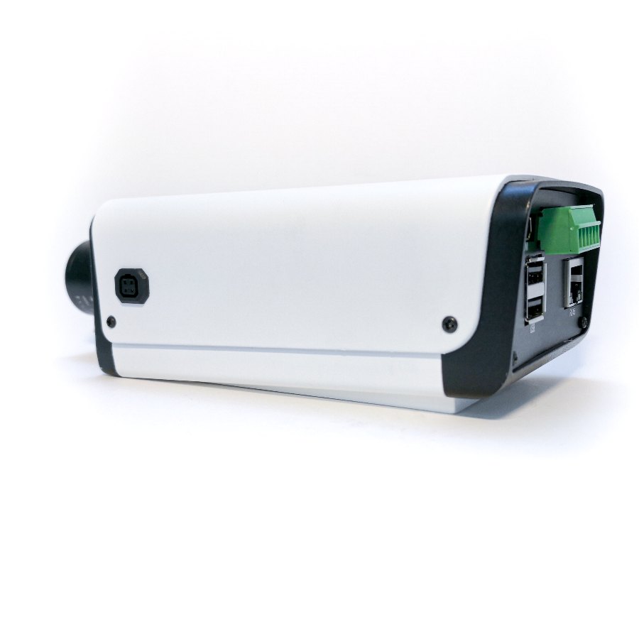 OpenNCC IPC camera interface panel: HDMI, GPIO terminal block, power jack, USB host and RJ45 Ethernet
