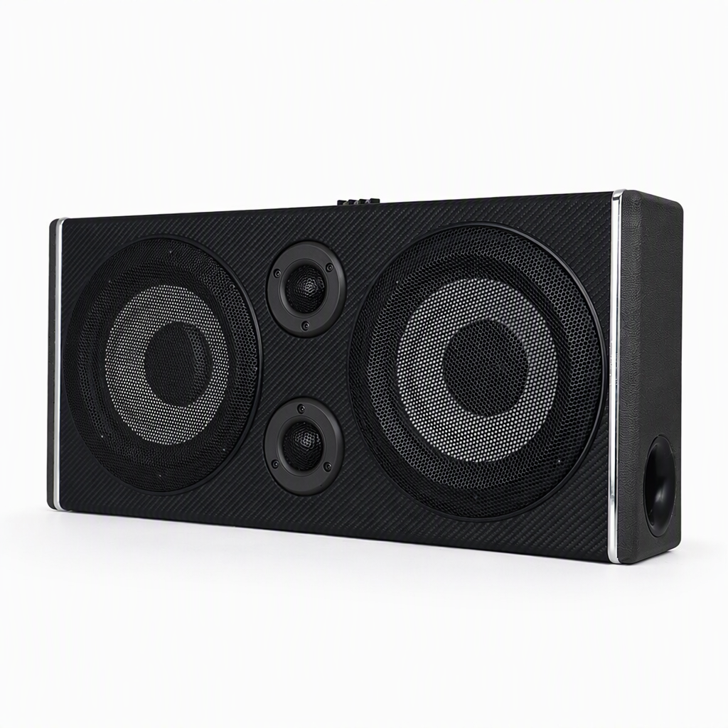 TB-DU8-05 8-Inch Dual Powered Subwoofer Box with Tweeters,MY SHOP,TB-DU8-05 8-Inch Dual Powered Subwoofer Box with Tweeters