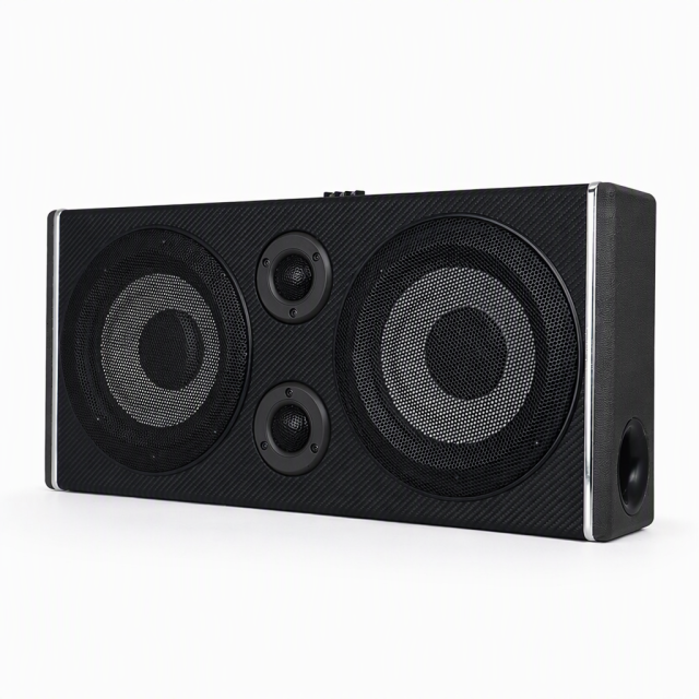 TB-DU8-05 8-Inch Dual Powered Subwoofer Box with Tweeters,MY SHOP,TB-DU8-05 8-Inch Dual Powered Subwoofer Box with Tweeters