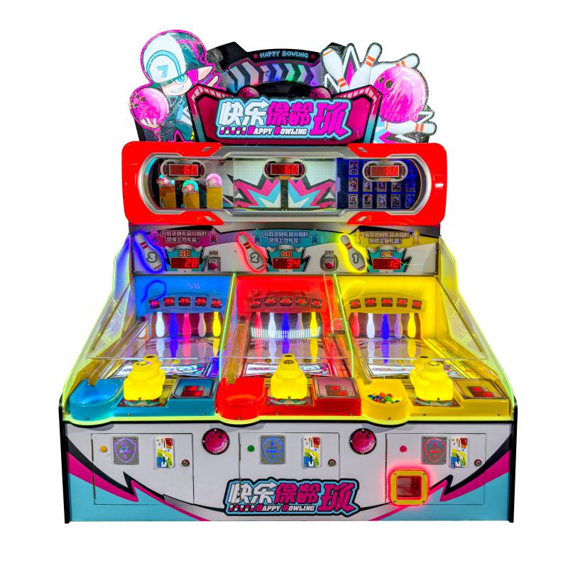 Bd Machine Happy Bowling - 3 Player Coin Operated Arcade Bowling Machine