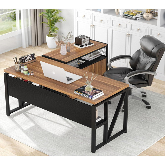 Nu-Deco L Shaped Office Desk MH24363