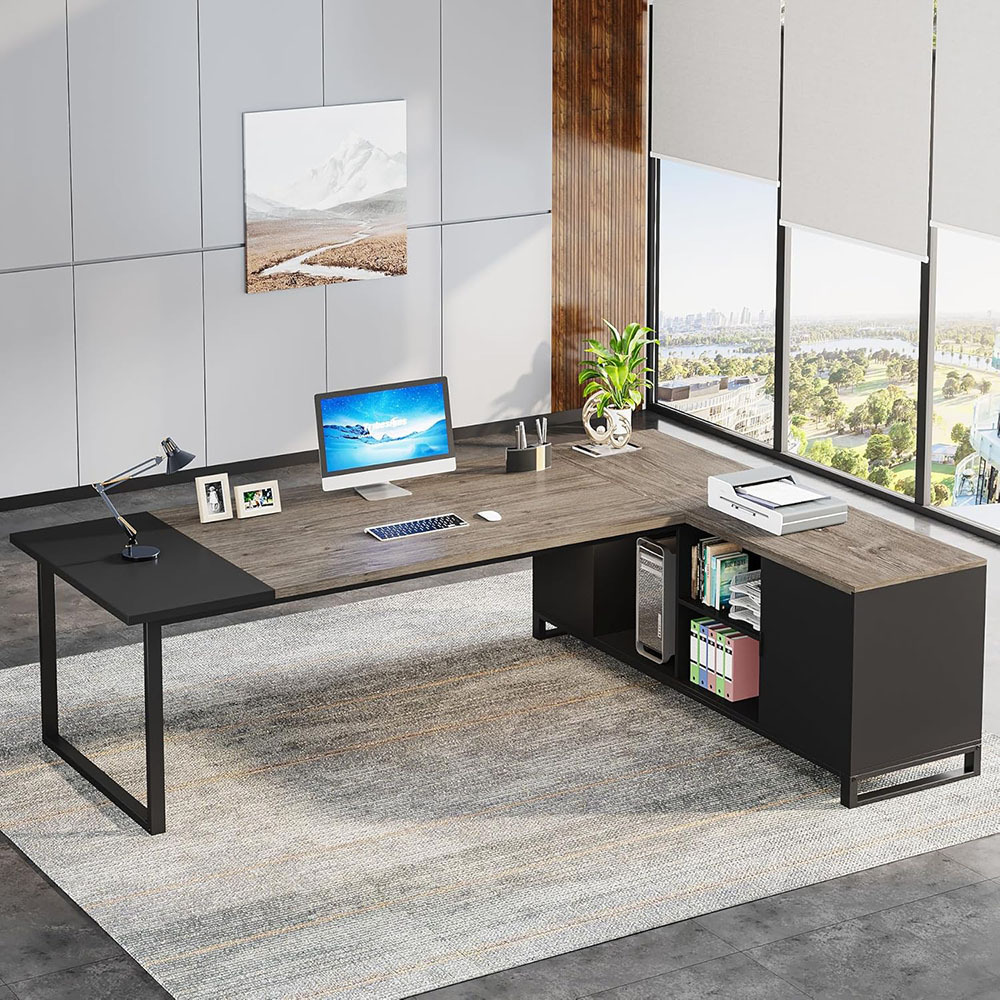 Nu-Deco L Shaped Office Desk MH24354