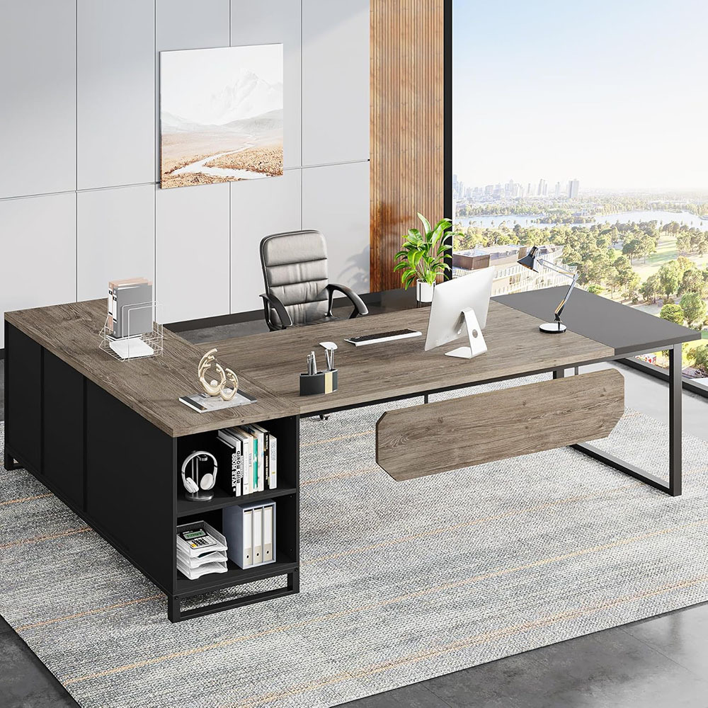 Nu-Deco L Shaped Office Desk MH24354