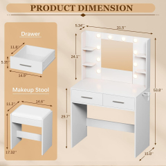 Nu-Deco Makeup Vanity Set,Fuzhou Nu-Deco Crafts Co., Ltd.,Nu-Deco Makeup Vanity Set