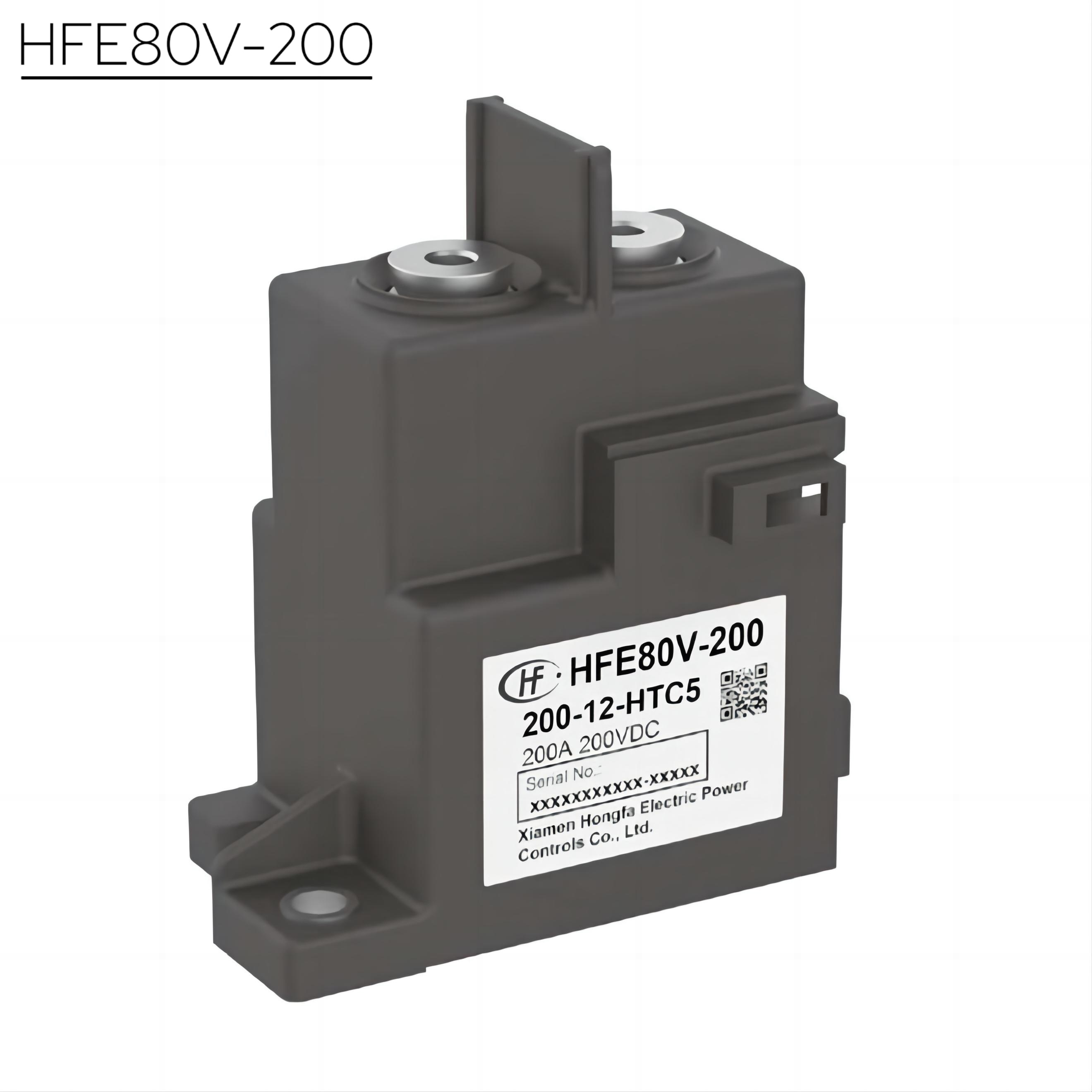 HFE80V-200 HONGFA High Voltage DC Contactor 250V 200A,Xcontactor.com,HFE80V-200 HONGFA High Voltage DC Contactor 250V 200A